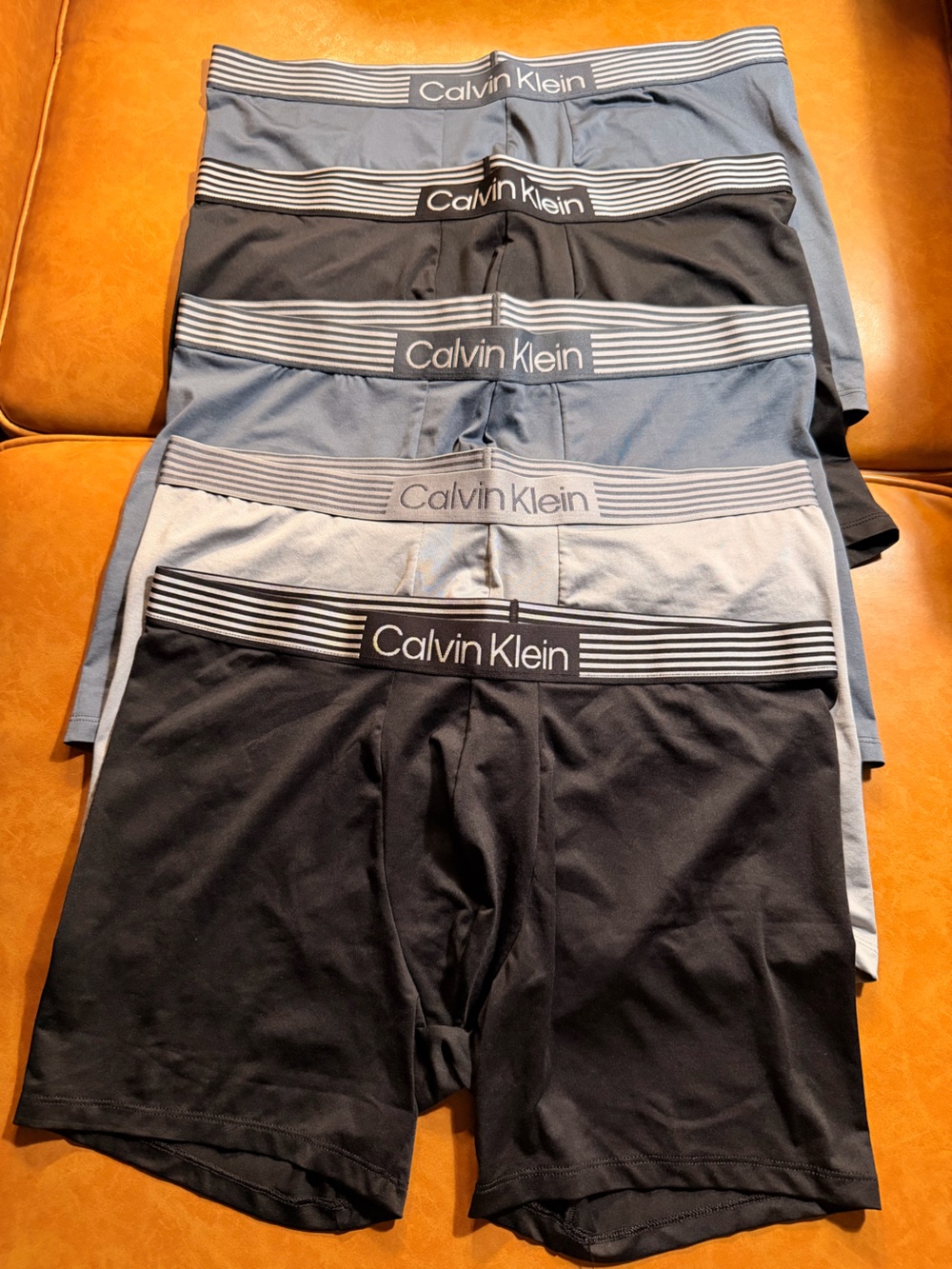 Calvin Klein Men’s Athletic Boxer Shorts - Black & Gray